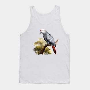 African Grey Parrot Tank Top